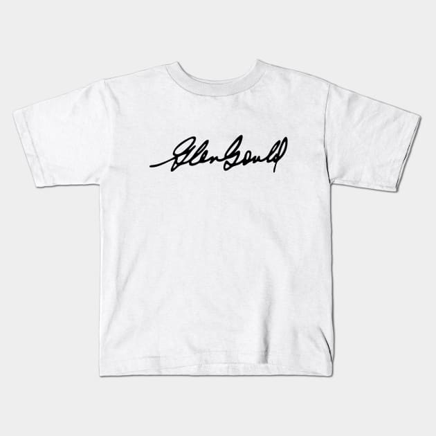 Glenn Gould Kids T-Shirt by Woah_Jonny